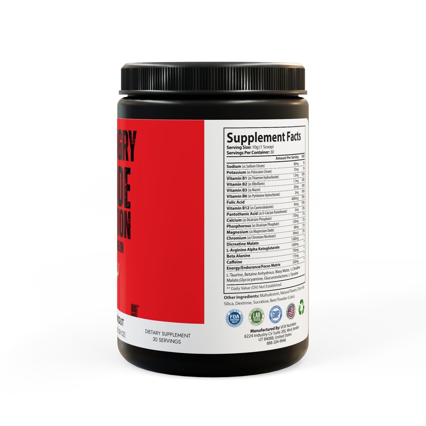 Pre-Workout Supplement, Watermelon (300g, 10.58oz)