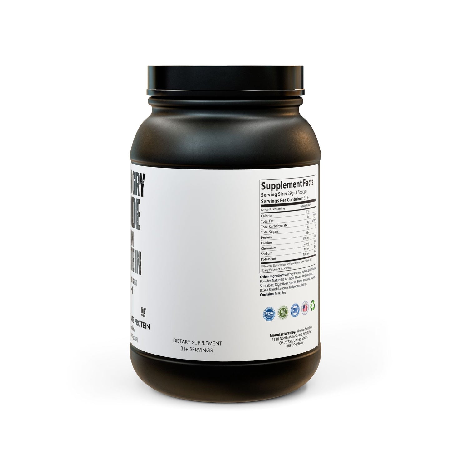 Whey Isolate Protein Supplement (907g, 2lb)