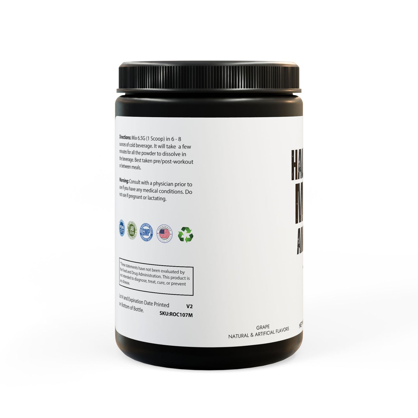 BCAA Supplement, Grape (325g, 11.46oz, 50 servings)
