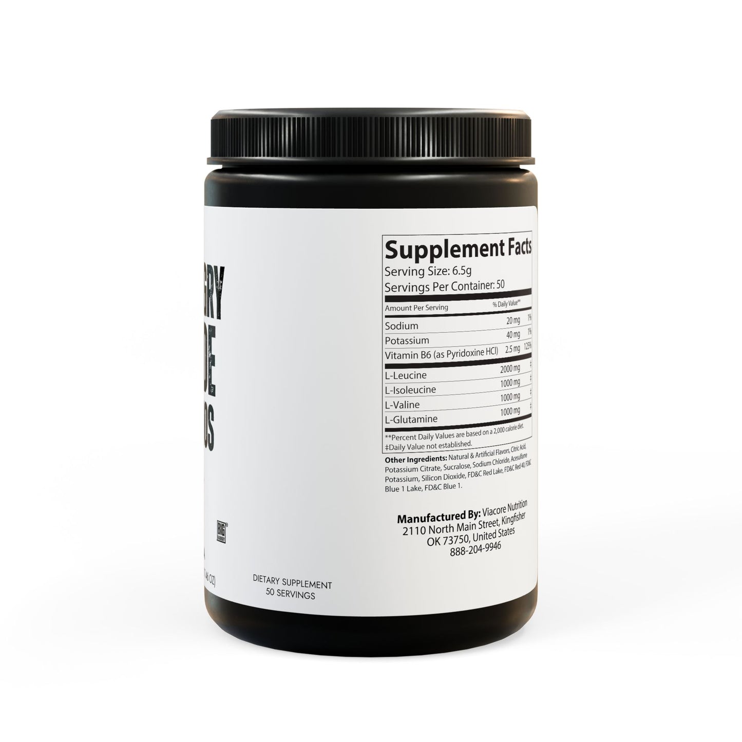 BCAA Supplement, Grape (325g, 11.46oz, 50 servings)